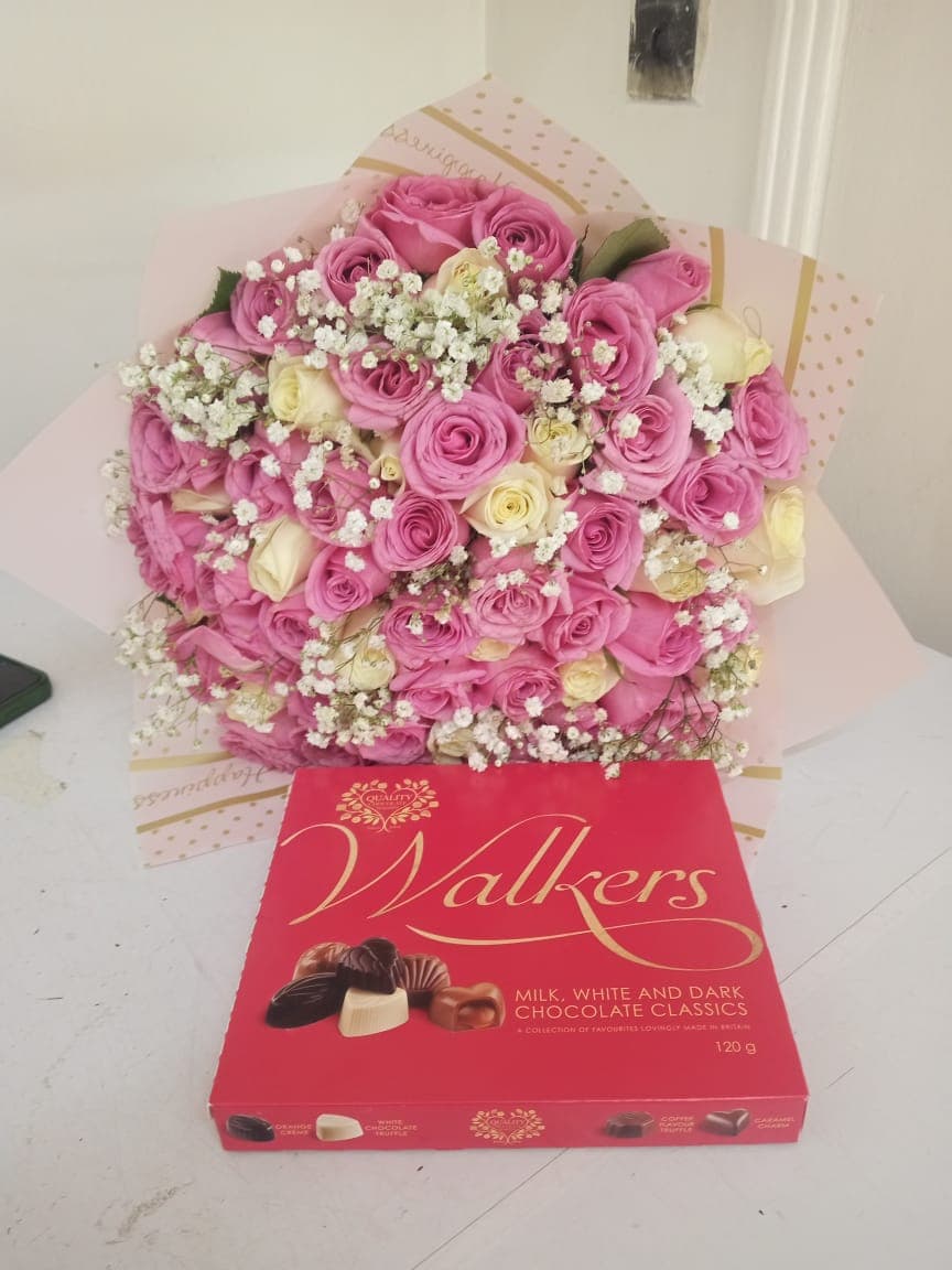 Pinky white and walker chocolate